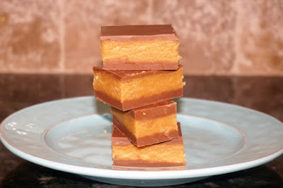 Stack of Peanut Butter Bars