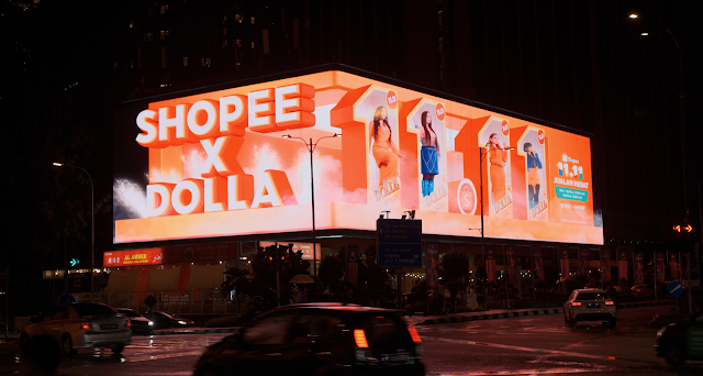 Shopee Partners Dolla in Never-Before-Seen 3D Billboard Runway Show
