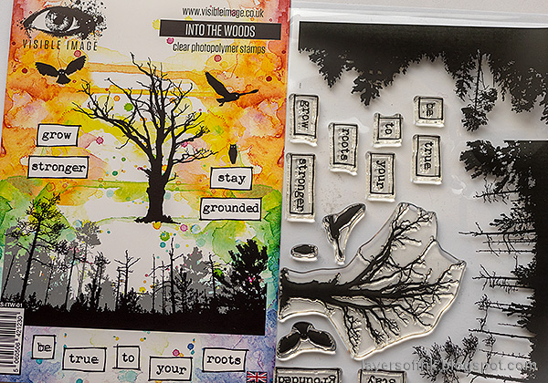 Layers of ink - Forest art journal page tutorial by Anna-Karin Evaldsson.