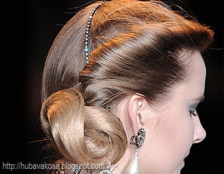 Вечерни Ретро Прически - Badgley Mischka есен-зима 2011/12