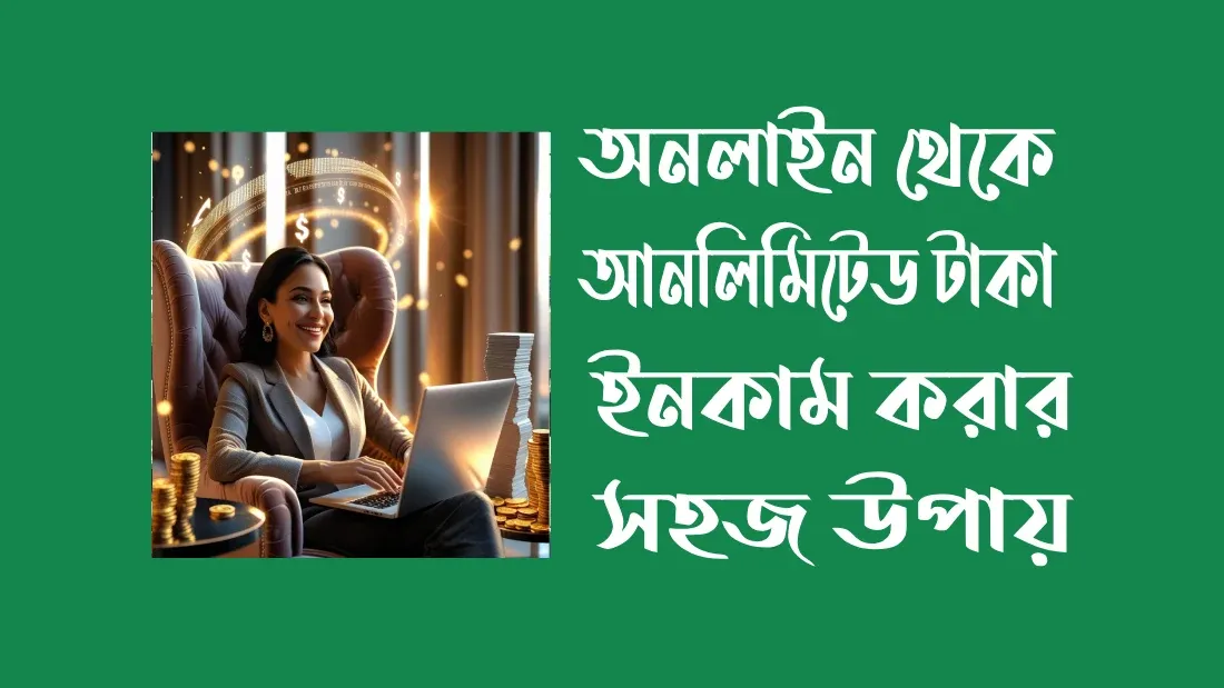 অনলাইন থেকে আনলিমিটেড টাকা ইনকাম করার সহজ উপায়
