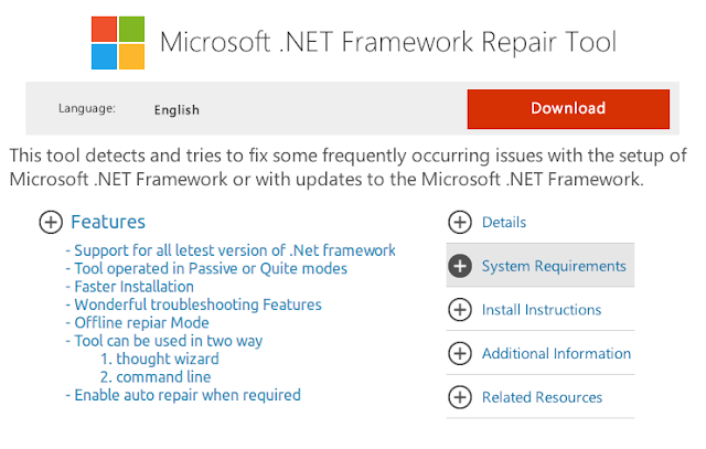 Introducing framework repair tool