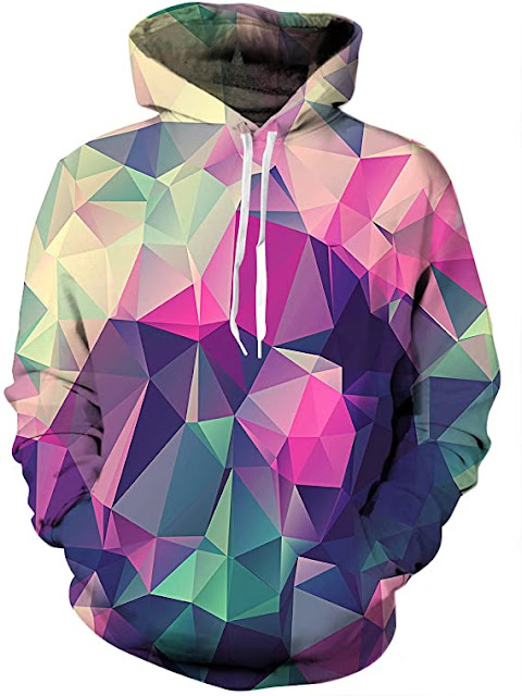 YAJOOEY Unisex Realistic 3D Digital Print Pullover Hoodie Hooded Sweatshirt