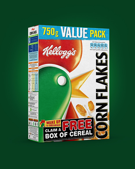 Cereal Box Mockup 