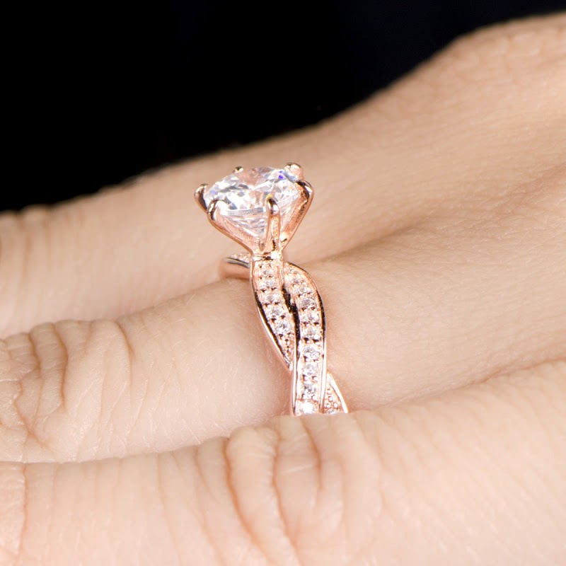 31+ Most Popular Rose Gold Engagement Rings With Wedding Band