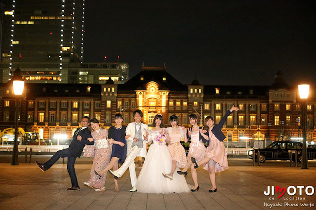 東京駅での結婚式のロケーション撮影