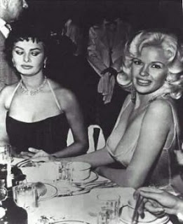 Sophia Loren and Jayne Mansfield's breasts