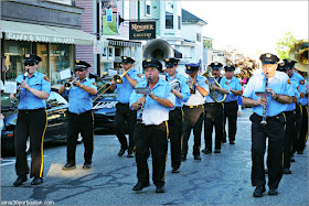 Bandas de Música en el Desfile del 4 de Julio en Rockport