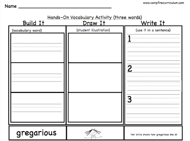 esearch says children that struggle with comprehension also struggle with vocabulary.  This three part series lends quick and easy ways to expand your students' vocabulary and also strengthen their overall comprehension. Revisit Sowing The Seeds Of Vocabulary (Part One) to help you understand and implement vocabulary in your classroom.  The second post (Part Two) will remind you how important it is to use Marzano's Vocabulary Process and Multiple Intelligence Theory to reach all students. This post (Part Three) will walk you through implementing vocabulary whole group and small group.  Enjoy engaging your students with vocabulary throughout this new school year and beyond!