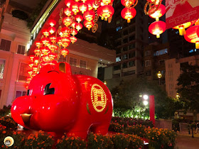 Lunar New Year 2019, Year of the Pig, Theme based decoration at Lee Tung Avenue