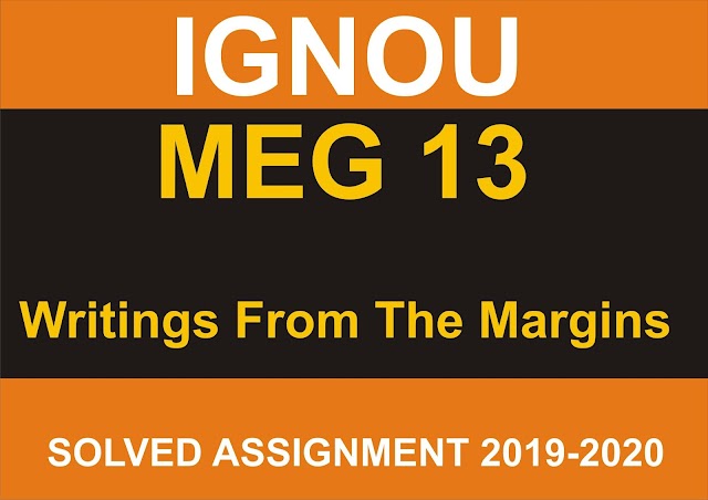 MEG 13 Solved Assignment 2020-21
