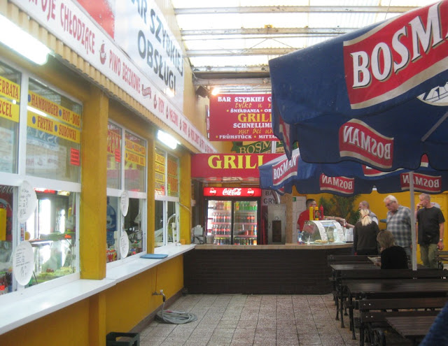 Abendessen auf der polnischen Seite von Usedom