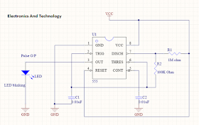 Circuit diagram of Pulse generator