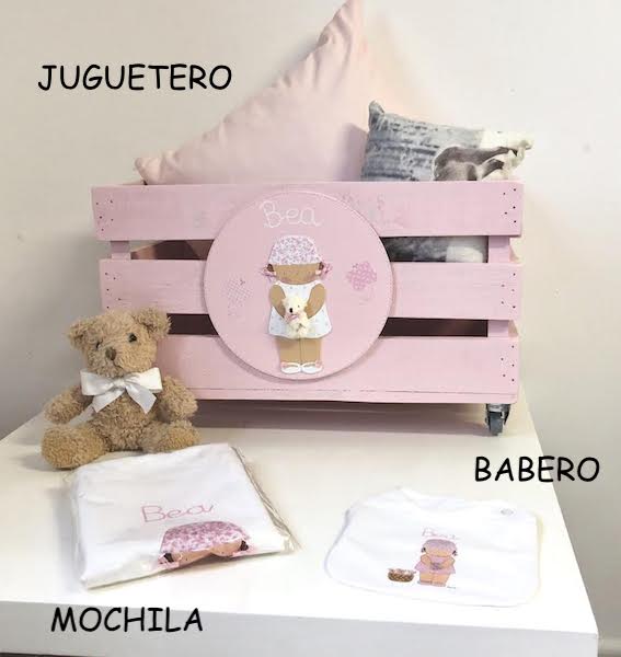 Jugueteros de madera personalizados con nombre