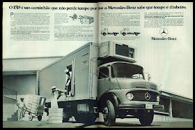 propaganda caminhão Mercedes-Benz 1519 - 1978.  brazilian advertising cars in the 70s; os anos 70; história da década de 70; Brazil in the 70s; propaganda carros anos 70; Oswaldo Hernandez;