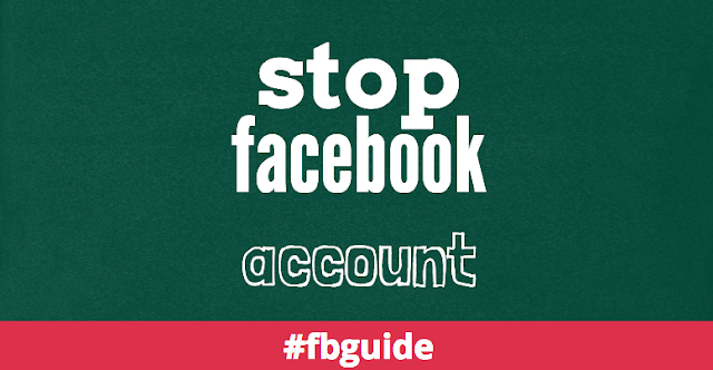 How to stop facebook account