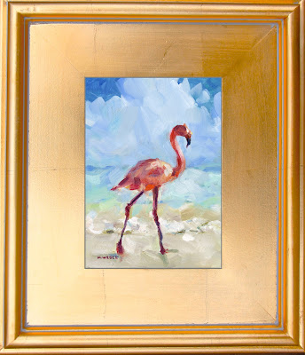 standing-tall-flamingo-oil-painting-merrill-weber