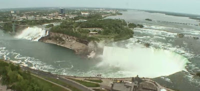 niagara şelalesi tepe görünümü