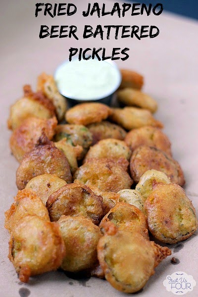 http://www.justusfourblog.com/2014/04/spicy-beer-battered-fried-pickles/