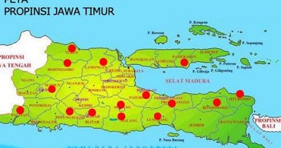 Nama Kota Kabupaten di Jawa Timur Alamat Telepon di 