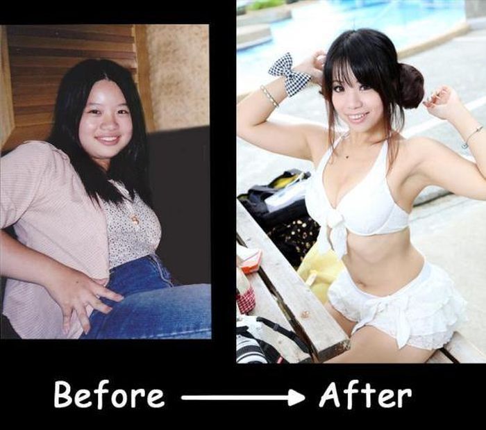 Gadis Comel Sebelum Dan Selepas Berat Badan Turun Mendadak 