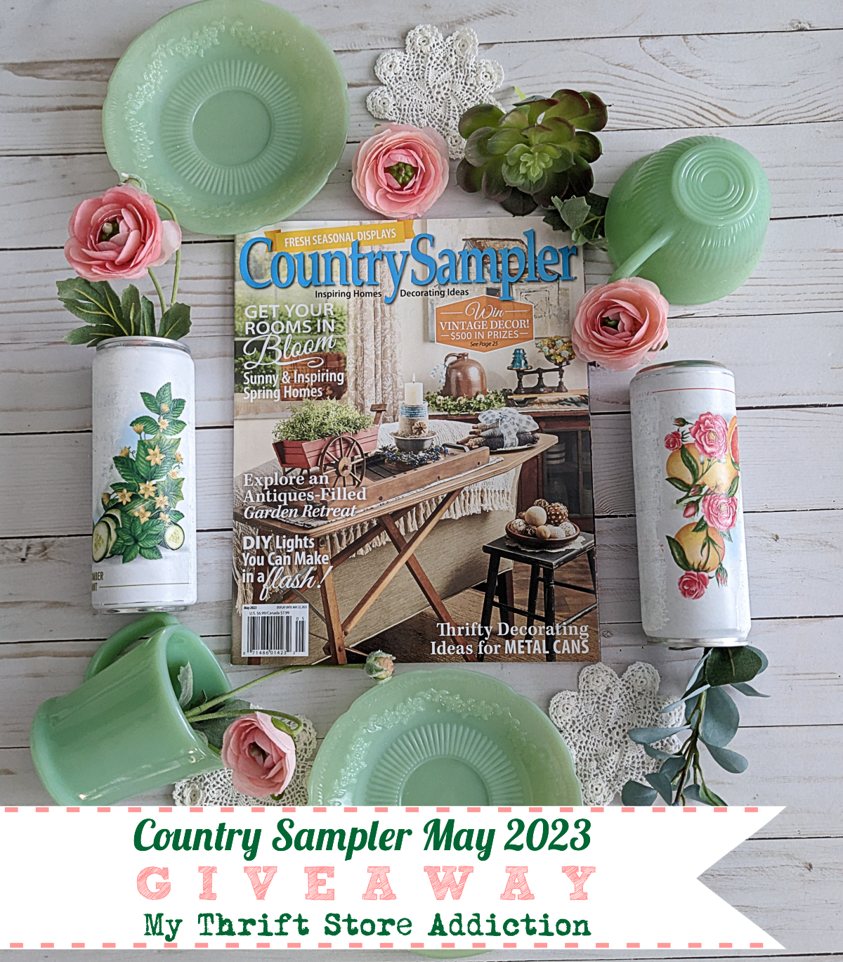 Country Sampler May issue giveaway at My Thrift Store Addiction