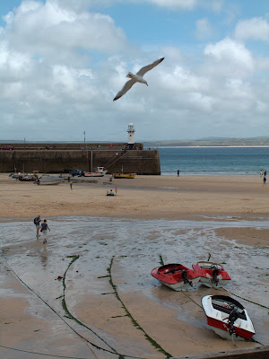 St Ives Harbour at low tide