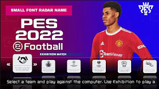 Download PES 2022 PPSSPP English Version CV1 Small Font Radar Name & New Kits And Transfer