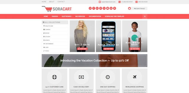 Sora Cart blogger template