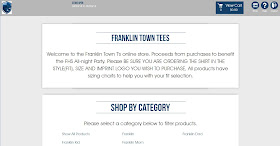 Franklin Town Tees now on sale - benefit the FHS All-night Party