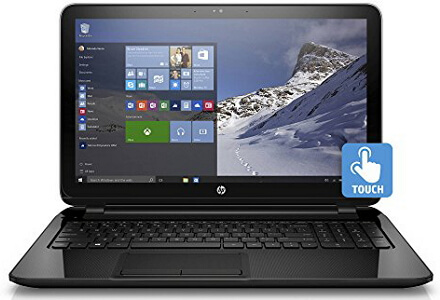 touchscreen laptop with number pad