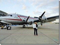 Tempelhof Airport - Kim with Marathon Bag