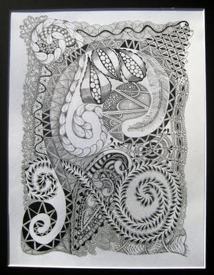 zendoodle, zentangle, art, doodle, drawing