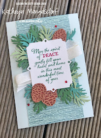 Stampin' Up! Peaceful Boughs, Beautiful Boughs Dies, Christmas Cards created by Kathryn Mangelsdorf
