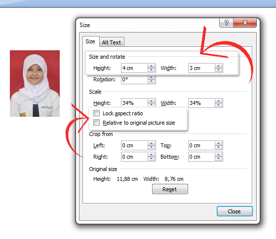 Cara Mengatur Ukuran Foto 3x4, 4x6, dan 2x3 di Ms Word 