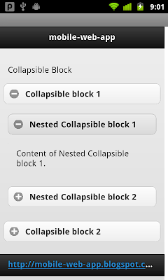 Nested Collapsible Block