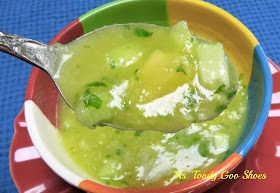 I'd Rather Do Anything But Cook" Pineapple Cucumber Gazpacho by Ms. Toody Goo Shoes