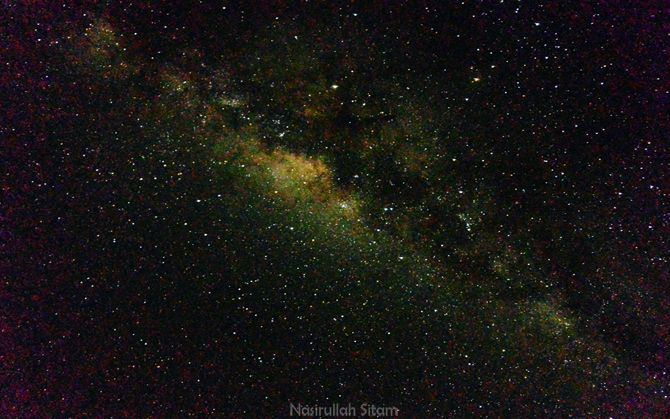 Memotret Milky Way dari pantai Hadirin