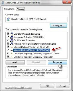 localarea Optimized Optimized Menetapkan Alamat IP statis Windows 7, Vista, XP