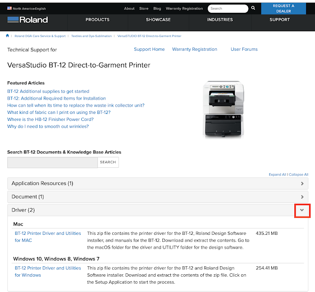 Roland, unboxing, DTG, direct to garment, printable material, printer