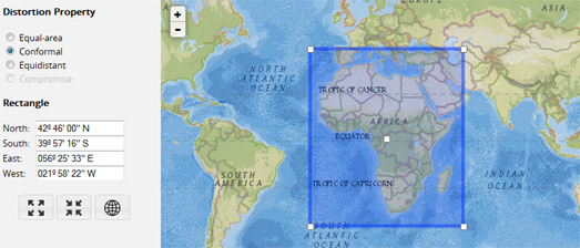 Maps Mania Comparing Map Projections