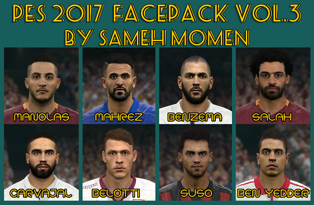 PES 2017 facepack vol.3 by Sameh Momen