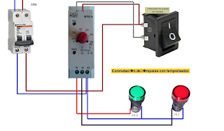 conmutacion de lamparas con temporizador