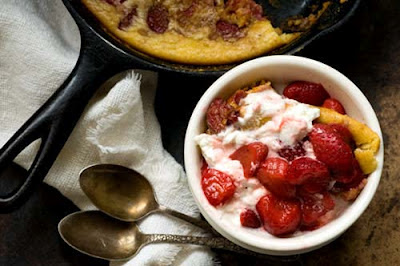 strawberry spoon bread