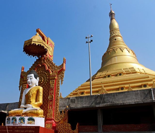 inside the Global Pagoda at Manori