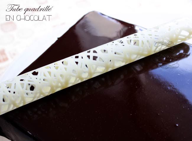 rouleau quadrillé en chocolat