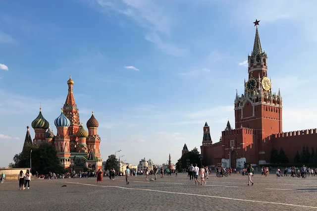 Красная площадь, храм Василия Блаженного, Кремль, Спасская башня | Red Square, St. Basil's Cathedral, Kremlin, Spasskaya Tower