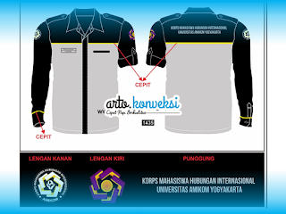 Desain Kemeja PDL Lengan Panjang