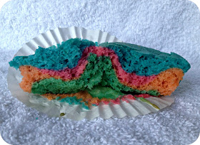 Egg Free Tie Dye Rainbow Cupcakes