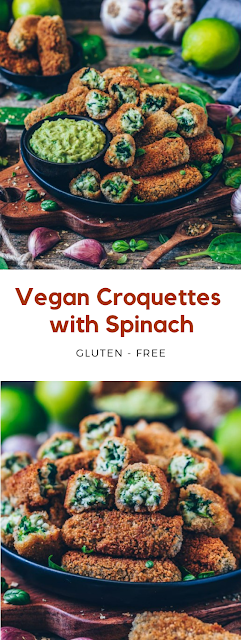 Vegan Croquettes with Spinach (gluten-free)
